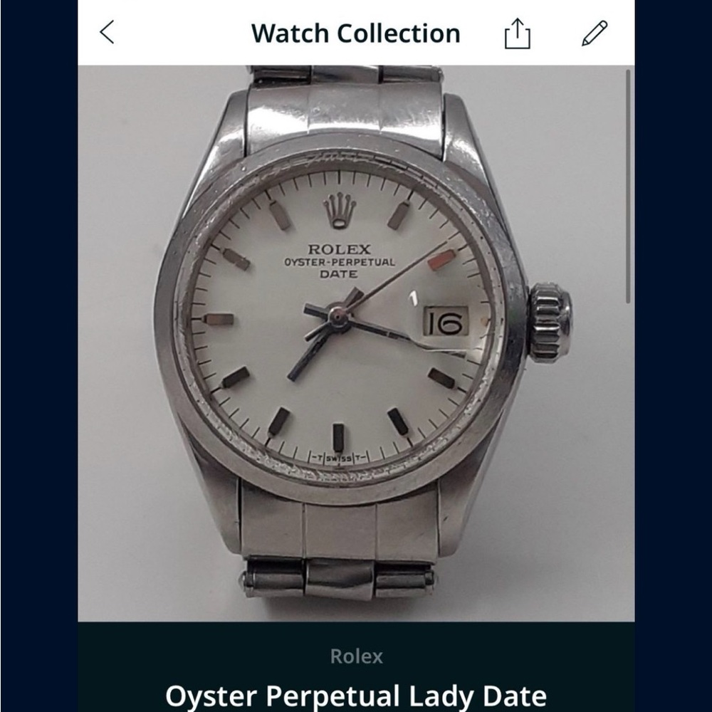 Oyster Perpetual Lady Date Rolex Watch
